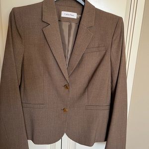 NWOT Women’s Calvin Klein Taupe suit jacket
